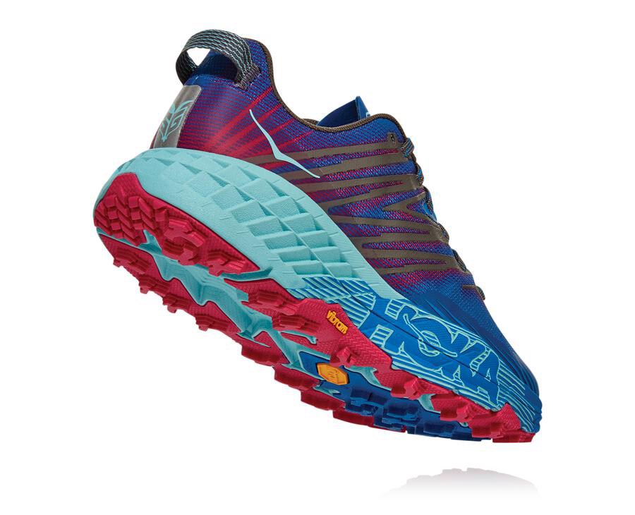 Tenis Hoka One One Trail Mujer Azules - Speedgoat 4 - FZEL87054